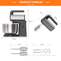 Edelstahl-Eierschläger, elektrischer Handmixer, 3,5 l, 5-Gang-Turbo, mit Rührschüssel